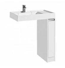 Тумба ЛОНДРИ 80 под с/маш 20, белая (под раковину РЕЙН 80)