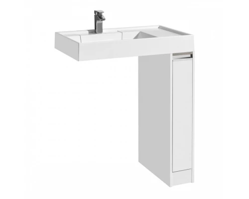 Тумба ЛОНДРИ 80 под с/маш 20, белая (под раковину РЕЙН 80)