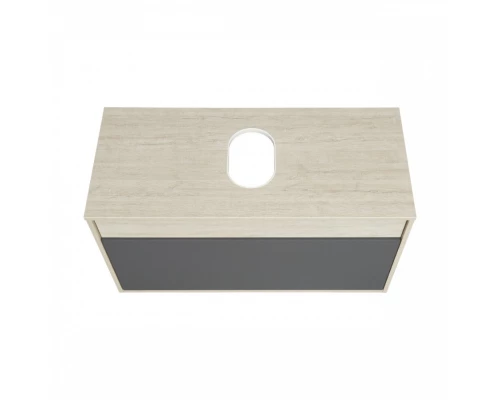 Тумба ЛОФТ УРБАН 100, серый графит, дуб орегон (под раковину MILA 40, MILA 35)