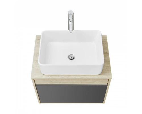 Тумба ЛОФТ УРБАН 65, серый графит, дуб орегон (под раковину MILA 35, MILA 40, ОДРИ 42)