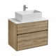 Тумба ЛИБЕРТИ 75, 2 ящ., подвесная, дуб эльвезия (под раковину ЭЛИНА 75, MILA 35, MILA 40, ОДРИ 42)