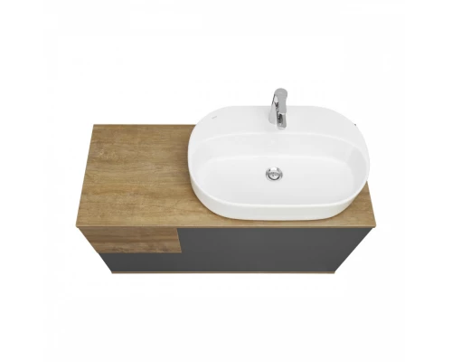 Тумба ТЕРРА 105, дуб кантри, антрацит (под раковину MILA 35, Одри 42, Лола 60)