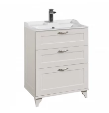Тумба ЛЕОН 65 H, дуб белый (под раковину ФАБИА 65)
