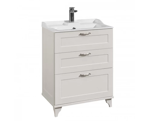 Тумба ЛЕОН 65 H, дуб белый (под раковину ФАБИА 65)