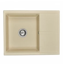 Мойка для кухни  Делия 65 650x516x218 мм, прямоуг. с крылом, шампань