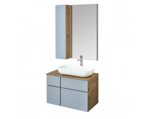 Тумба МИШЕЛЬ 80, дуб рустикальный, фьорд (под раковину ОДРИ 42, MILA 350, ЛОЛА 60)