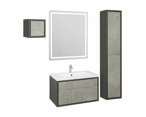 Тумба УЭЛЬС 80, графит (под раковину БРУК 80)