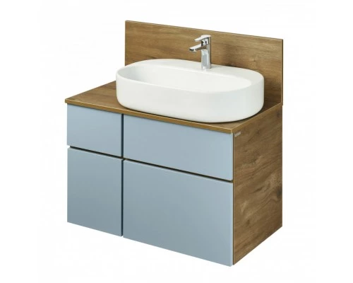 Тумба МИШЕЛЬ 80, дуб рустикальный, фьорд (под раковину ОДРИ 42, MILA 350, ЛОЛА 60)