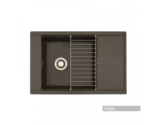 Мойка для кухни Делия 78 787x516x218 мм, прямоуг. с крылом, кофе