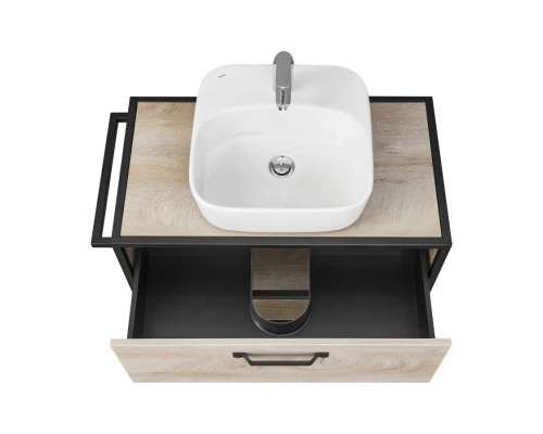 Тумба ЛОФТ ФАБРИК 80, дуб эндгрейн (под раковину ФАБИА 80, VICTORIA-N 80, ОДРИ)