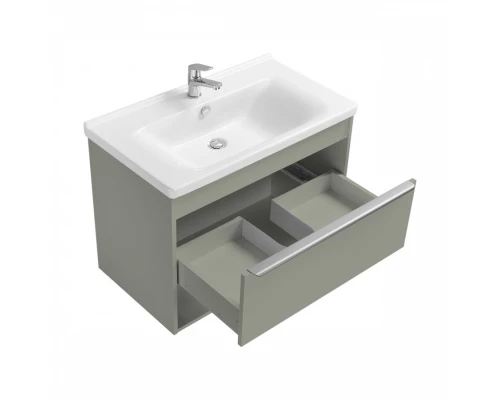 Тумба-умывальник ХОУП 80, 1 ящ., подвесная, хаки (под раковину МИРАНДА 80)