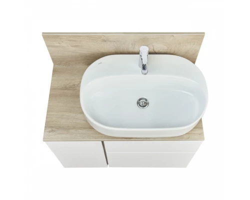 Столешница с панелью МИШЕЛЬ 80, дуб эндгрейн, универсальная