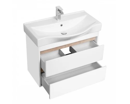 Тумба НОРТОН 80, белая (под раковину БЕВЕРЛИ 80)