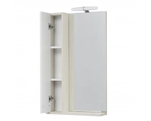 Зеркальный шкаф БЕККА 50, белый, дуб сомерсет