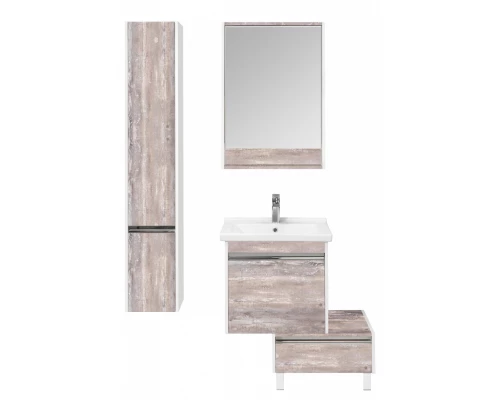 Тумба КАПРИ 60, подвесная, бетон пайн (под раковину МИРАНДА 60) 