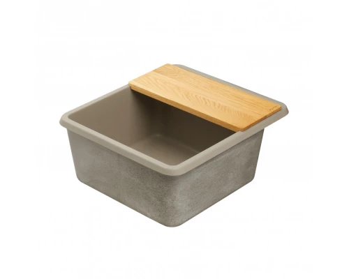 Мойка для кухни  Беллис 57 570x510x250 мм, прямоуг., серый шелк