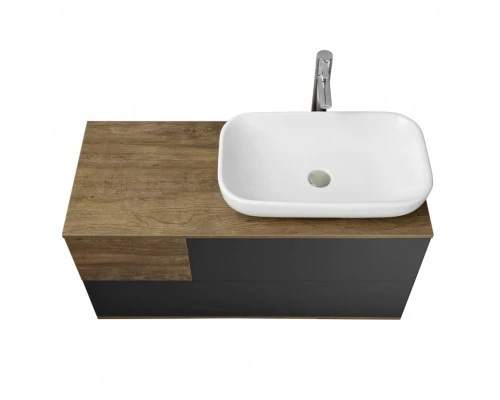 Тумба ТЕРРА 105, дуб кантри, антрацит (под раковину MILA 35, Одри 42, Лола 60)