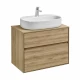 Тумба ЛИБЕРТИ 75, 2 ящ., подвесная, дуб эльвезия (под раковину ЭЛИНА 75, MILA 35, MILA 40, ОДРИ 42)