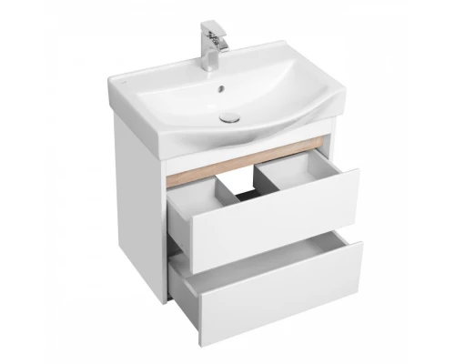 Тумба НОРТОН 65, белая (под раковину БЕВЕРЛИ 65)