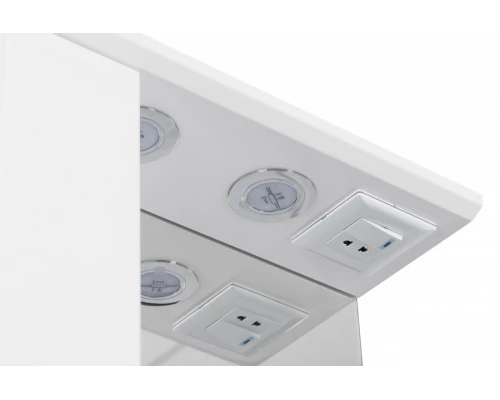 Зеркальный шкаф ПАНДА 50, левый, белый