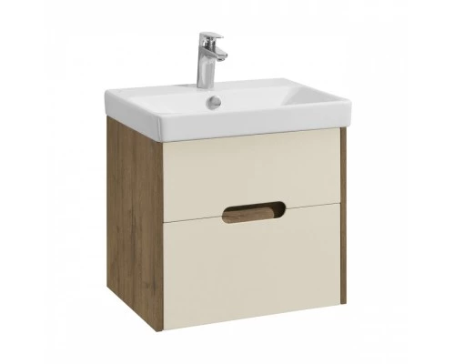 Тумба ОЛИВИЯ 55, бежевая, дуб велл (под раковину АДРИАНА 55)