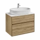 Тумба ЛИБЕРТИ 75, 2 ящ., подвесная, дуб эльвезия (под раковину ЭЛИНА 75, MILA 35, MILA 40, ОДРИ 42)