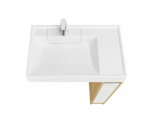 Тумба без фасада ЛОНДРИ 20 (под раковину РЕЙН 80), под с/маш., дуб сантана