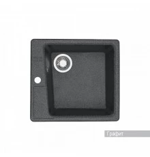 Мойка для кухни  Парма  510x470x175 мм, квадратная, графит