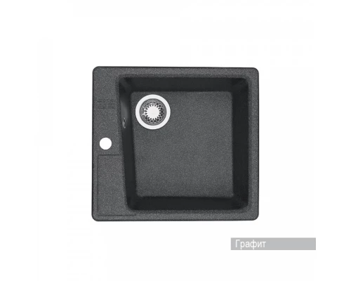 Мойка для кухни  Парма  510x470x175 мм, квадратная, графит