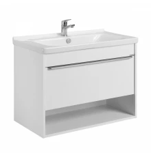 Тумба-умывальник ХОУП 80, 1 ящ., подвесная, белый матовый (под раковину МИРАНДА 80)