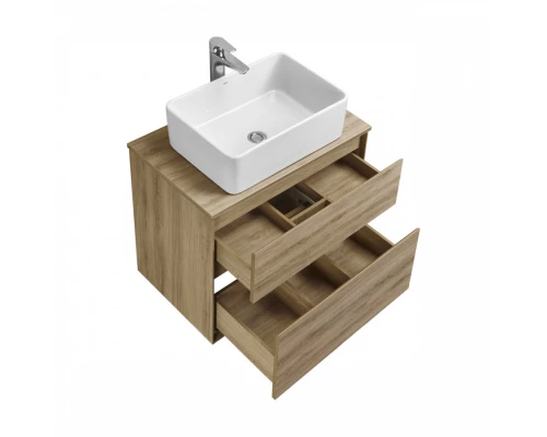 Тумба ЛИБЕРТИ 60, 2 ящ., подвесная, дуб эльвезия (под раковину ЭЛИНА 60, MILA 35, MILA 40, ОДРИ 42)