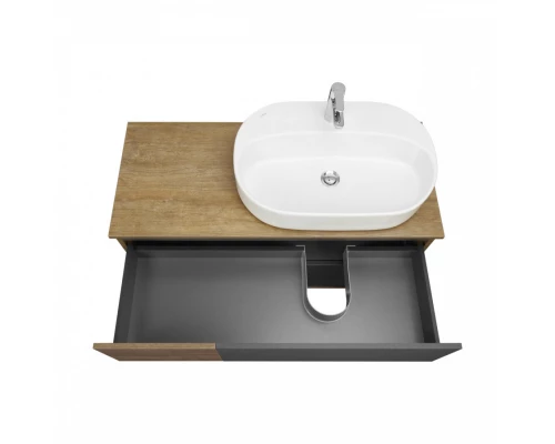 Тумба ТЕРРА 105, дуб кантри, антрацит (под раковину MILA 35, Одри 42, Лола 60)