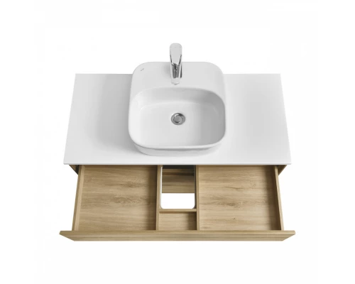 Тумба ЛИБЕРТИ 100, 2 ящ.,подвесная,дуб эльвезия (под р-ну ЭЛИНА 100,ЛОЛА 60,MILA 35,MILA 40,ОДРИ 42)