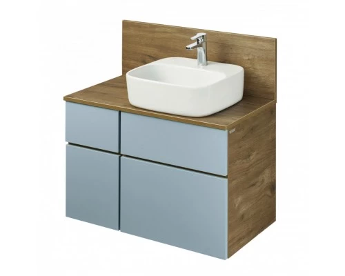 Тумба МИШЕЛЬ 80, дуб рустикальный, фьорд (под раковину ОДРИ 42, MILA 350, ЛОЛА 60)