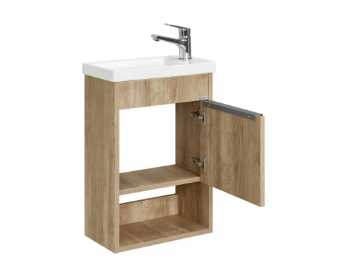 Тумба-умывальник ХОУП 40, 1 дв., подвесная, орех (под раковину МИРАНДА 40)
