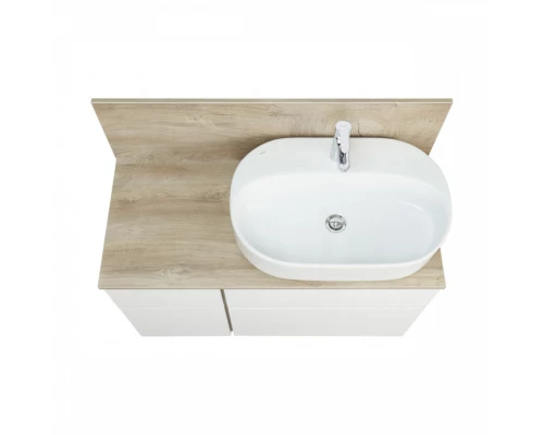 Столешница с панелью МИШЕЛЬ 100, дуб эндгрейн, универсальная