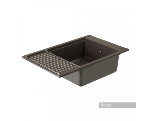 Мойка для кухни Делия 78 787x516x218 мм, прямоуг. с крылом, кофе
