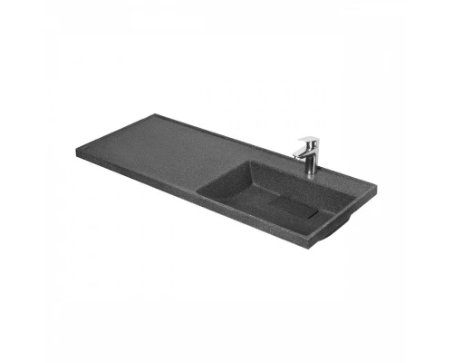Раковина ЛОНДРИ 120, правая, графит