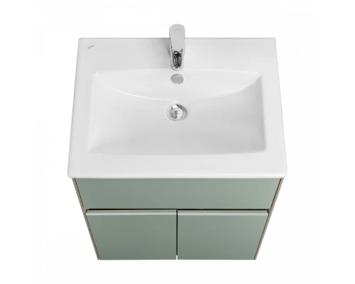 Тумба ФОРЕСТ 60, 1 ящ., 2 дв., дуб рошелье/сумеречный голубой (под раковину ЭЛИНА 60)