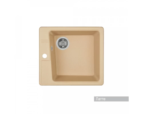 Мойка для кухни  Парма  510x470x175 мм, квадратная, латте