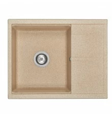 Мойка для кухни  Делия 65 650x516x218 мм, прямоуг. с крылом, песочный