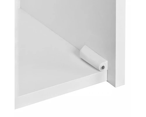 Шкаф САКУРА 35, подвесной, левый, ольха наварра, белый глянец