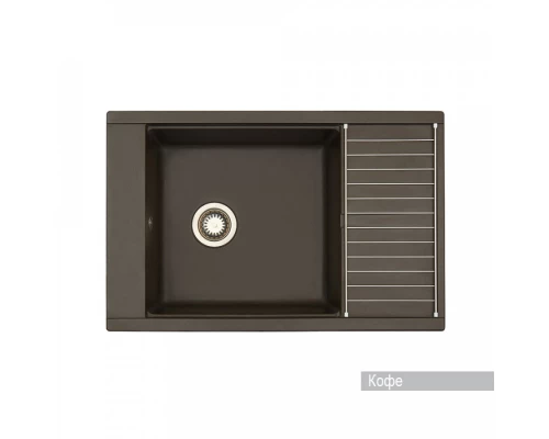 Мойка для кухни Делия 78 787x516x218 мм, прямоуг. с крылом, кофе