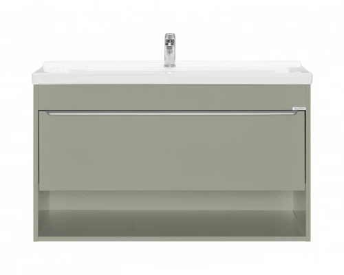 Тумба-умывальник ХОУП 100, 1 ящ., подвесная, хаки (под раковину МИРАНДА 100)