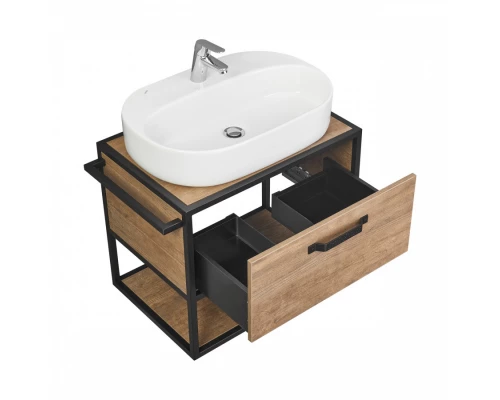 Тумба ЛОФТ ФАБРИК 65, дуб кантри (под раковину ФАБИА 65, ОДРИ Round 62, Одри Soft 42)