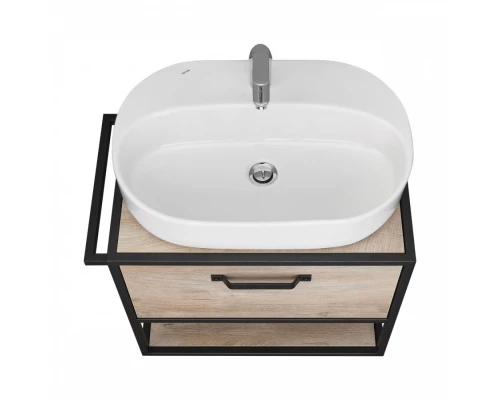 Тумба ЛОФТ ФАБРИК 65, дуб эндгрейн (под раковину ФАБИА 65, ОДРИ Round 62, ОДРИ Soft 42)