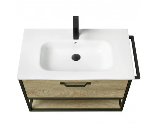 Тумба ЛОФТ ФАБРИК 80, дуб эндгрейн (под раковину ФАБИА 80, VICTORIA-N 80, ОДРИ)