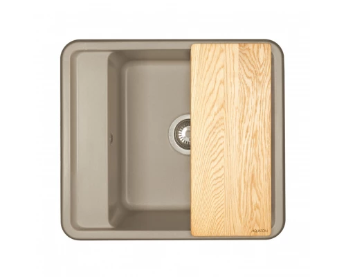 Мойка для кухни  Беллис 57 570x510x250 мм, прямоуг., серый шелк