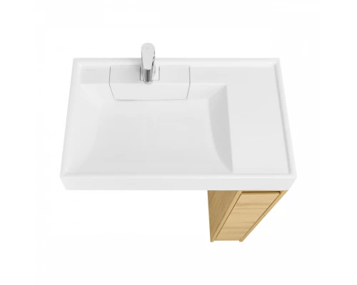 Тумба без фасада ЛОНДРИ 20 (под раковину РЕЙН 80), под с/маш., дуб сантана