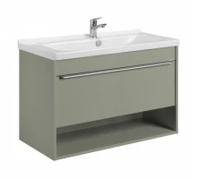 Тумба-умывальник ХОУП 100, 1 ящ., подвесная, хаки (под раковину МИРАНДА 100)